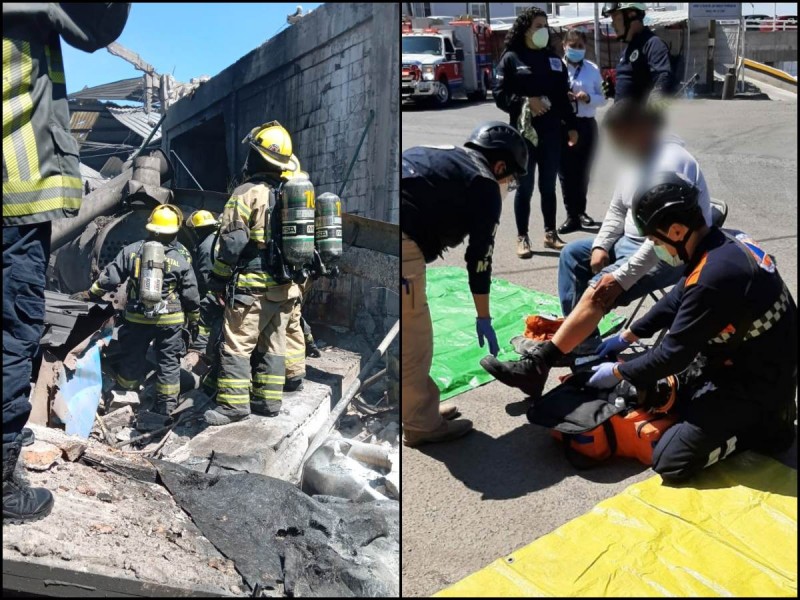 Se registra explosión en empresa en Puebla; hay un muerto y 9 heridos