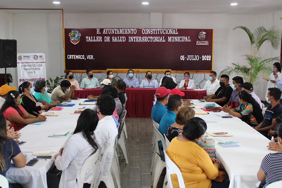 En Catemaco, llevan cabo el Taller de Salud Intersectorial Municipal