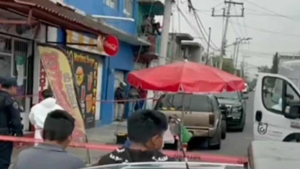 Momento exacto que «motosicario» mata a balazos a un vendedor de tamales en Santa Martha Acatitla