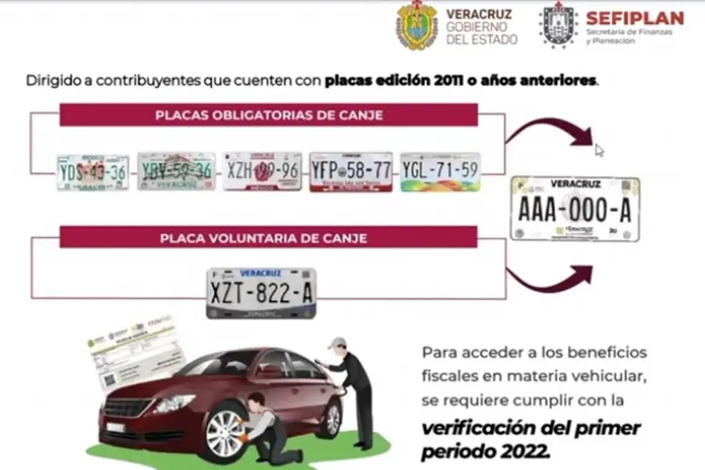 No podrán circular autos con placas de administraciones de Fidel y Duarte en Veracruz