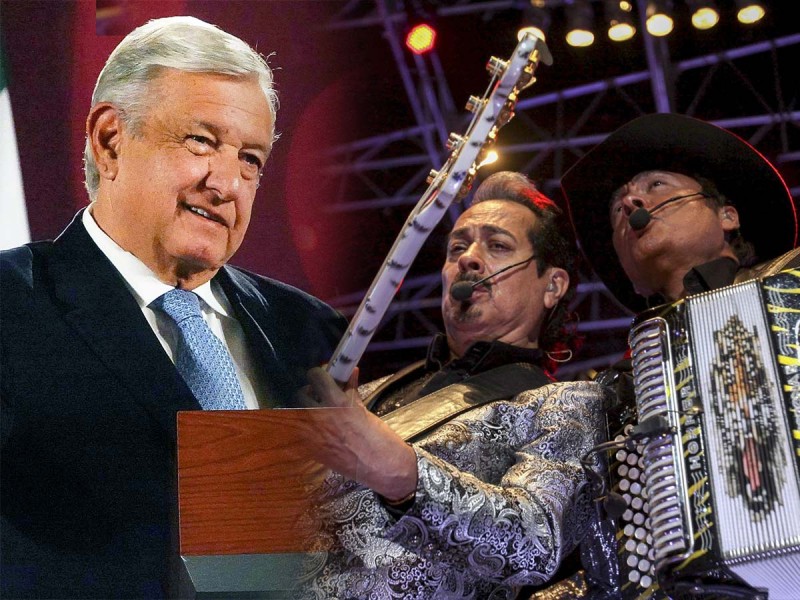 ‘¡Ya está cerrada, la puerta negra!’; invita López Obrador a ver a Los Tigres del Norte