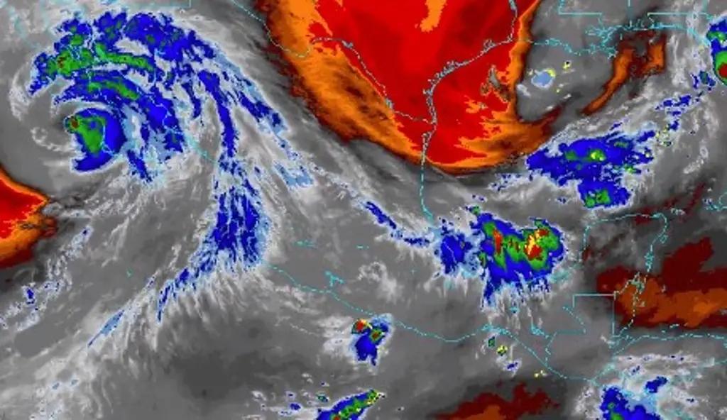 Reportan posible ciclón en el Golfo de México que interactúa con huracán Kay