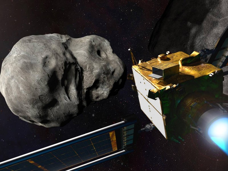 Nave de la NASA alista colisión contra asteroide para desviar su trayectoria