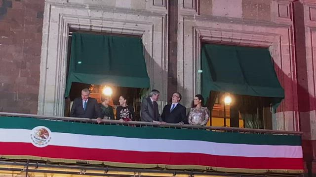 Corcholatas se reúnen para dar el Grito de Independencia