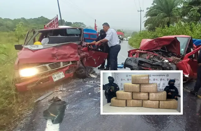 Detenido tras choque y muerte al sur de Veracruz; tenía 80 kilos de ‘coca’