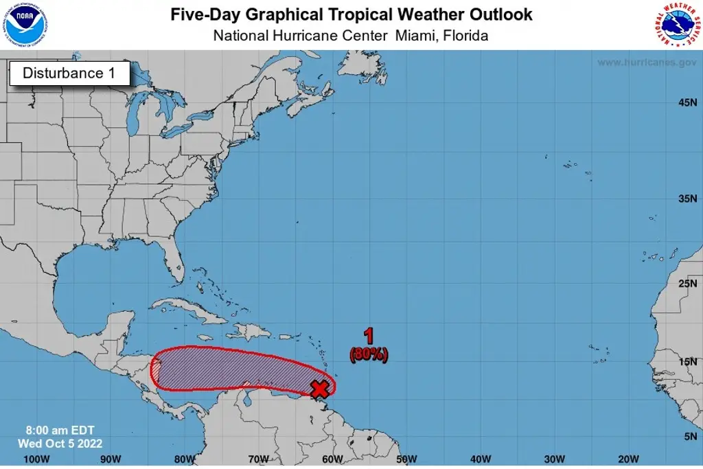 En vigilancia, disturbio 91L con 80% de probabilidad de evolucionar a ciclón tropical