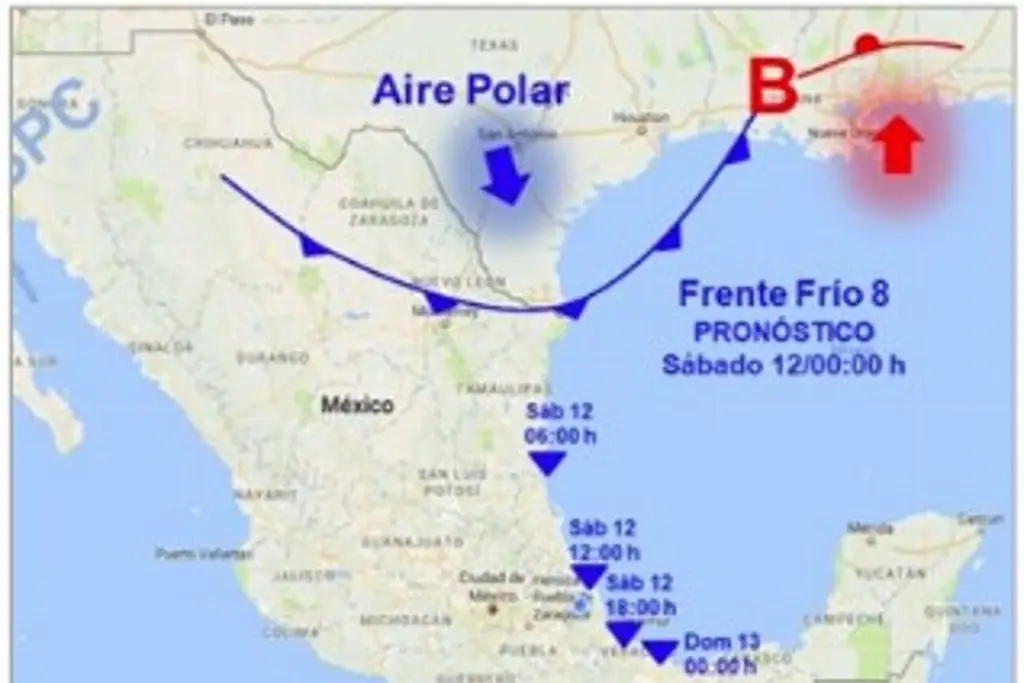 Norte en Veracruz con máxima intensidad, frío y lluvias; emiten Aviso Especial