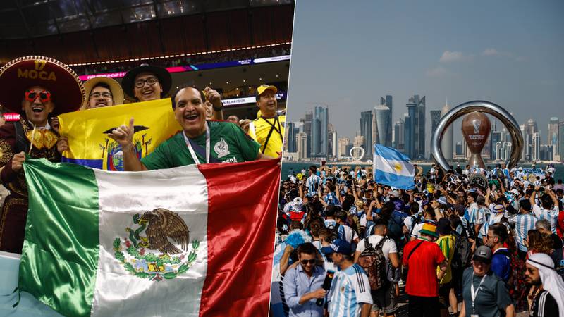 Aficionados mexicanos y argentinos pelean a golpes en calles de Qatar