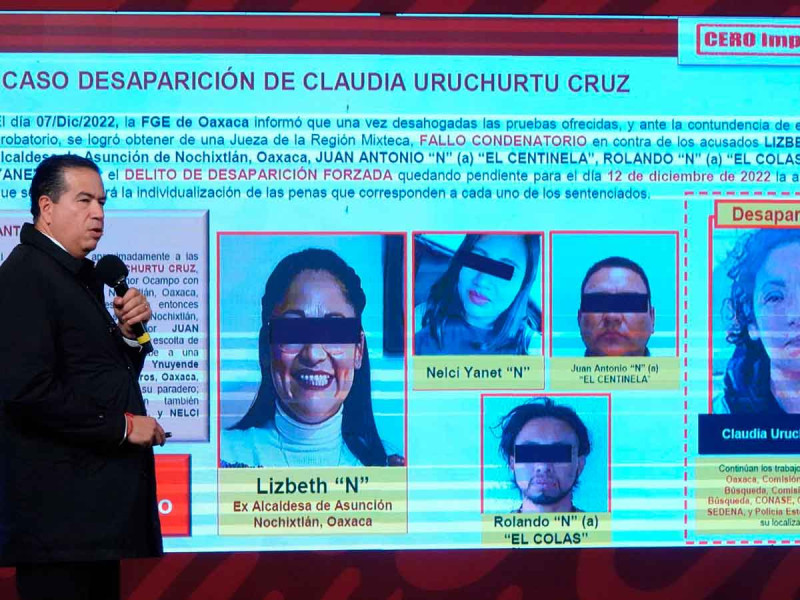 Declaran culpable a ex edil de Nochixtlán por desaparición de activista Claudia Uruchurtu