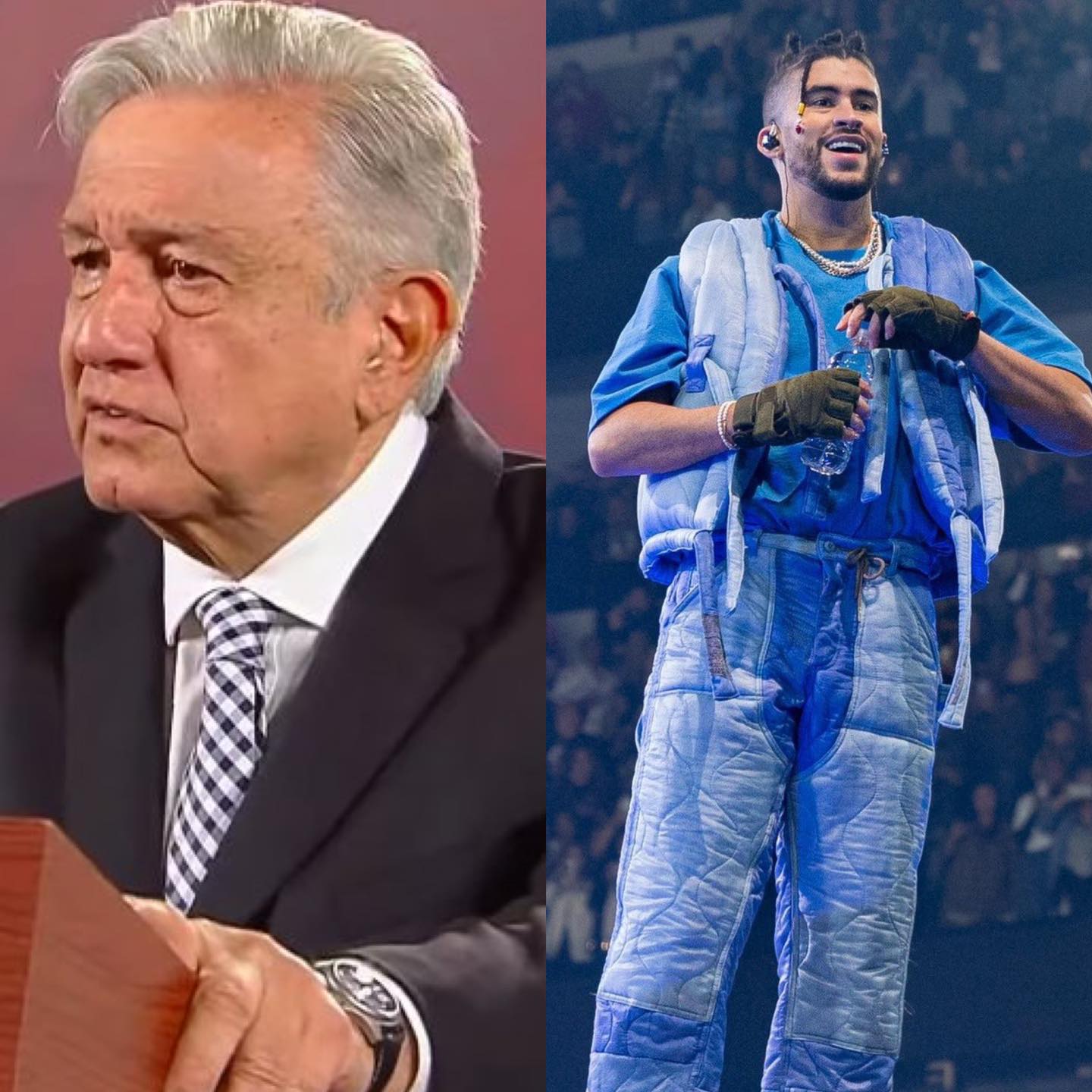 AMLO pide a Bad Bunny venir a tocar al Zócalo: “Ojalá y venga, no le podemos pagar”