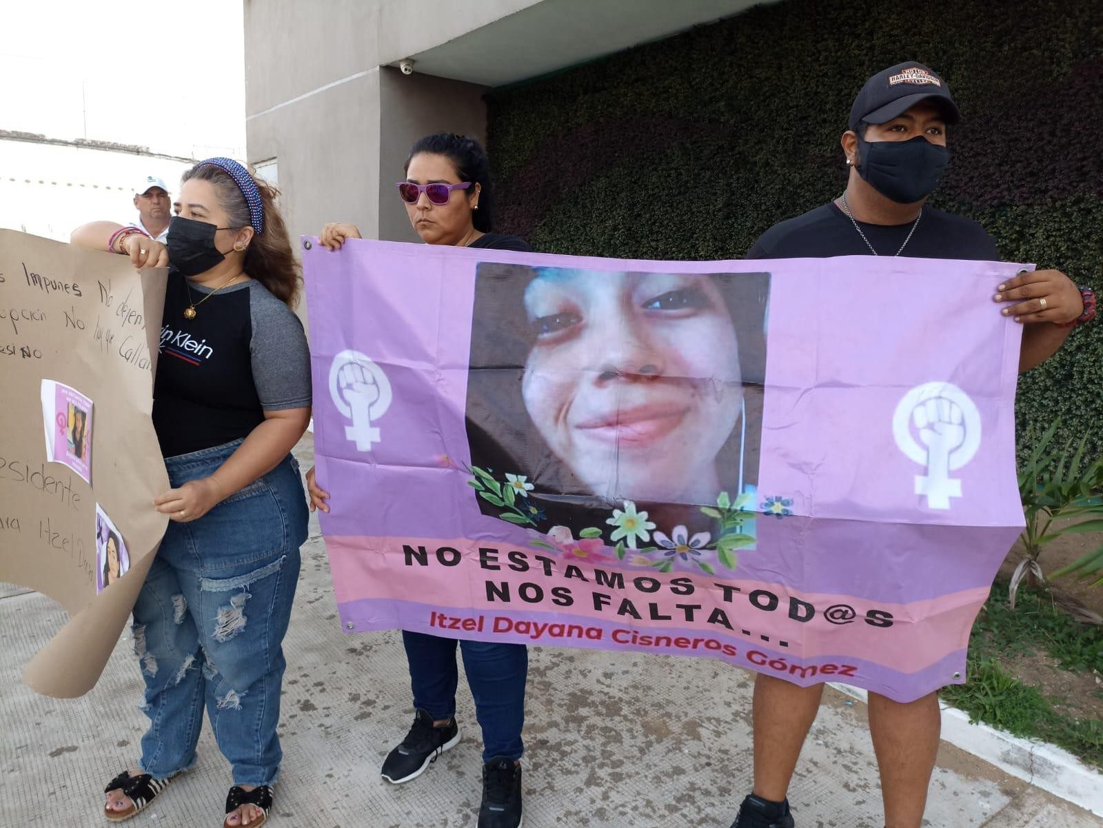 Protesta para exigir castigo para el presunto feminicida de Itzel Dayana