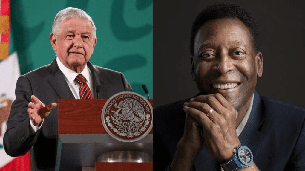 AMLO lamenta la muerte de Pelé con foto y frase de Ronaldinho