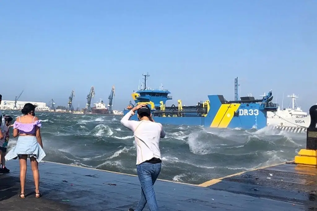 Alerta Gris por Frente frío, Lluvia y Norte con rachas de más de 100 km/h en Veracruz