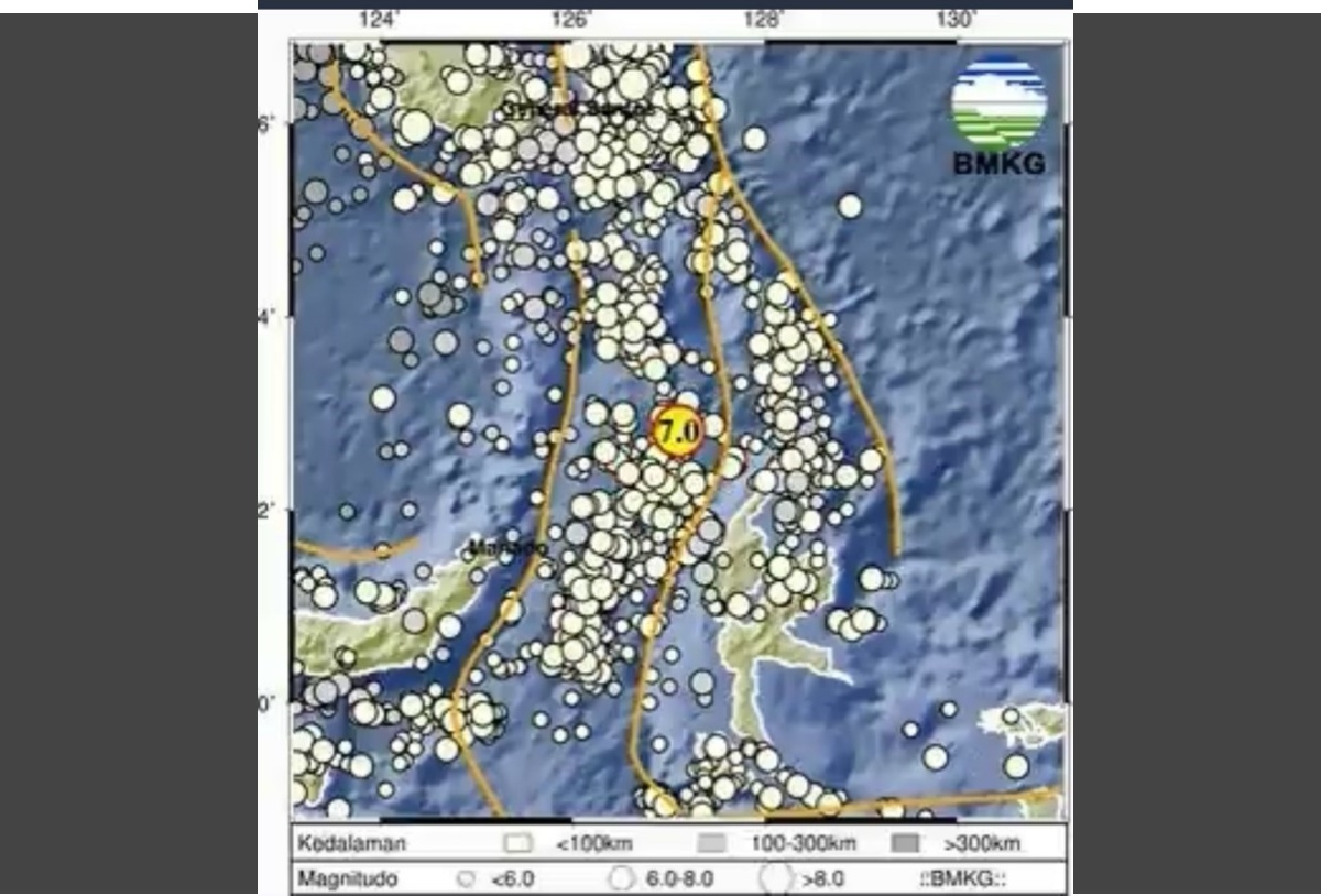 Un sismo de 7.0 estremece a Indonesia