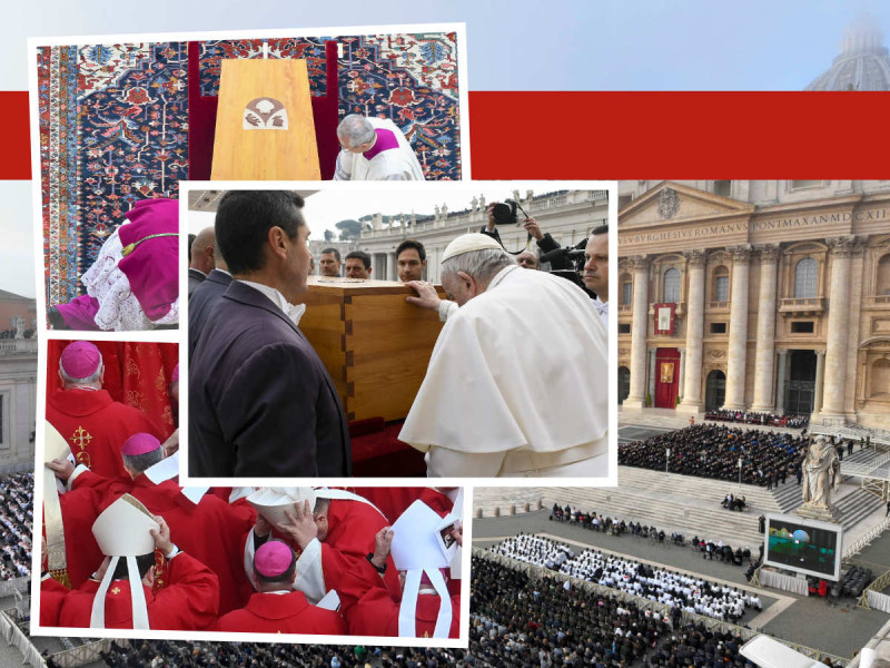 La iglesia católica, jefes de estado y miles de feligreses despiden a Benedicto XVI en su funeral