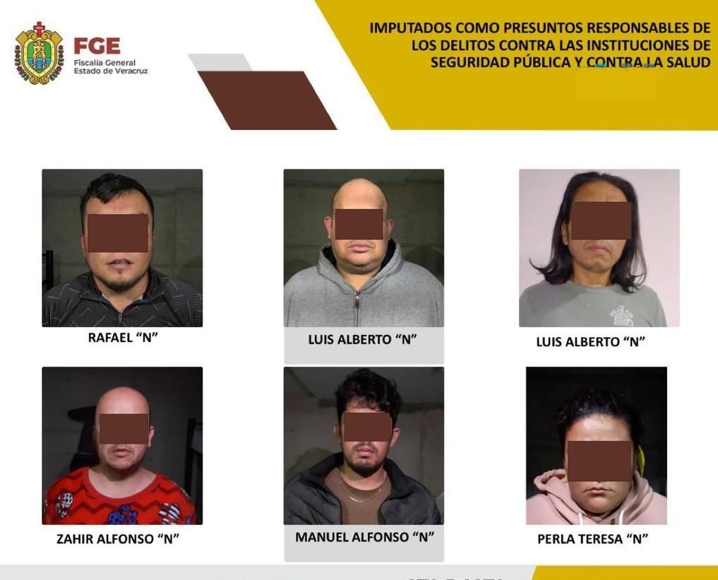 FGE logra vinculación de banda de narcomenudistas en Xalapa