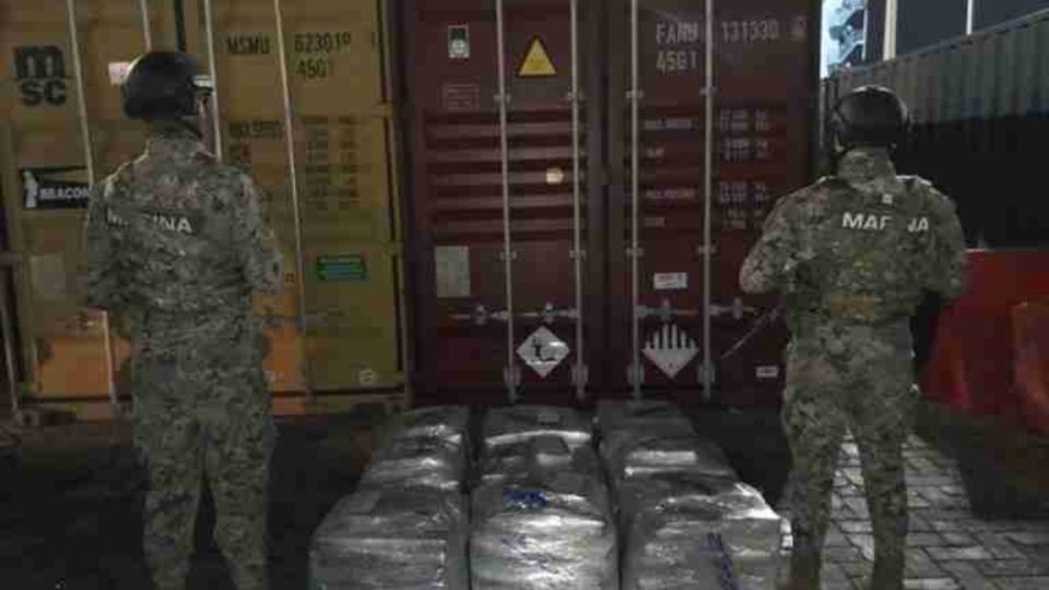 Aseguran 431 kilos de cocaína en el recinto portuario de Manzanillo