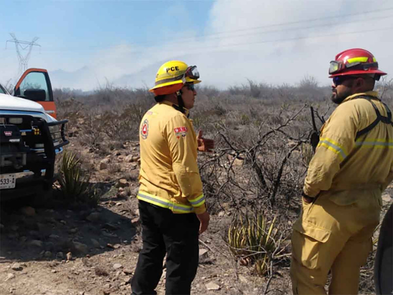 Al menos 170 hectáreas de matorral se consumieron en García por incendio