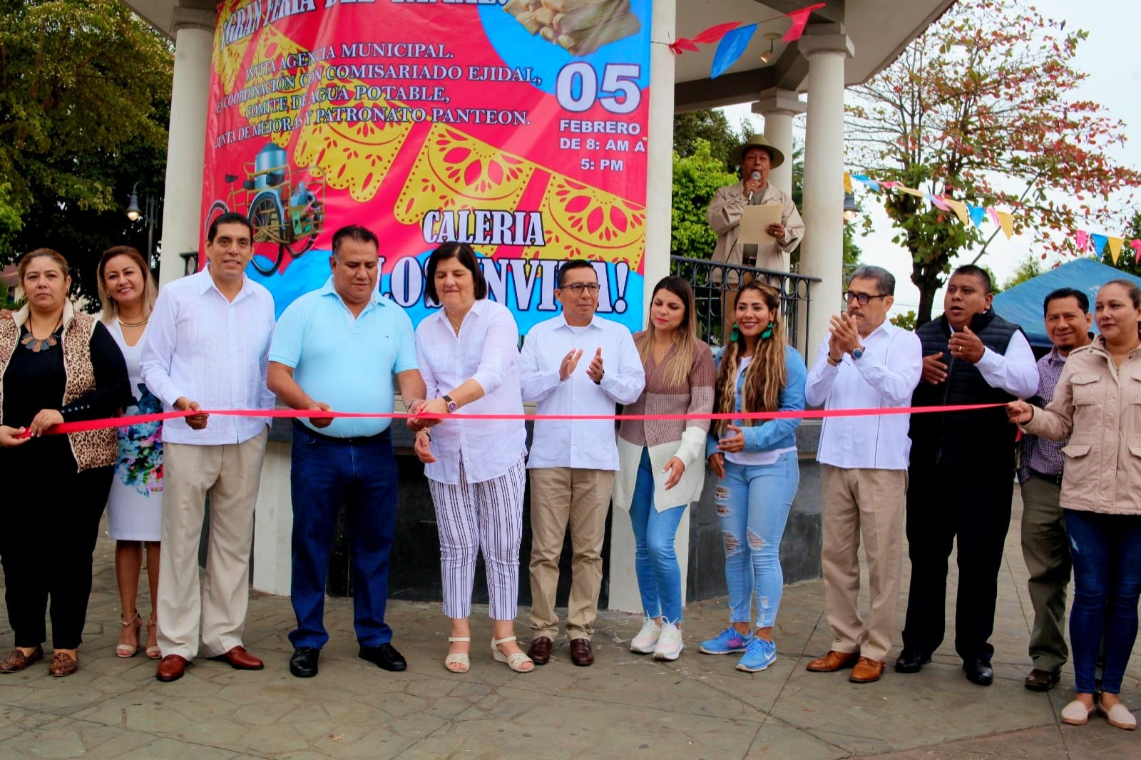 Inaugura alcaldesa de San Andrés Tuxtla, la Feria del Tamal en Calería.