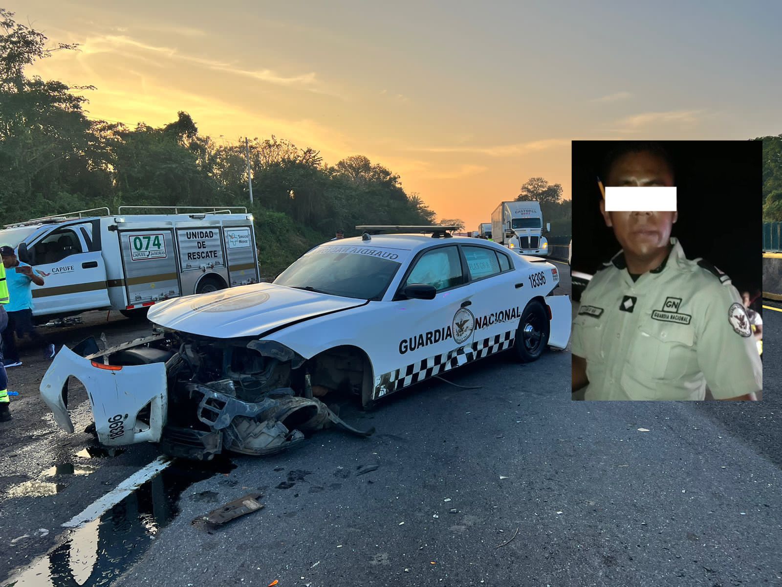 Agente de la Guardia Nacional, responsable del accidente de la autopista, ya habría ocasionado otro percance anteriormente.