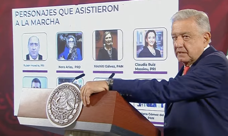 AMLO sobre los dirigentes de la marcha a favor del INE: «Son puros mapaches electorales»