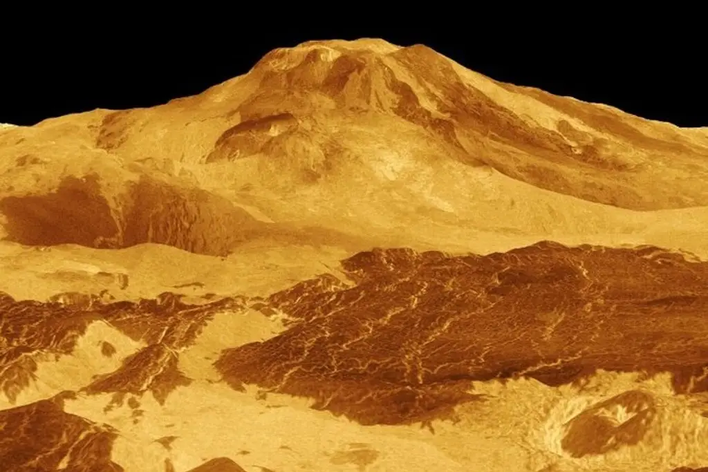 Descubren un volcán activo en Venus