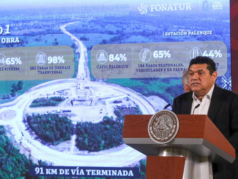 En tramo 1 del Tren Maya se tienen 91 km de vía terminada: Fonatur