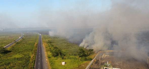 Controlan incendios de pastizales en Minatitlán y Acayucan