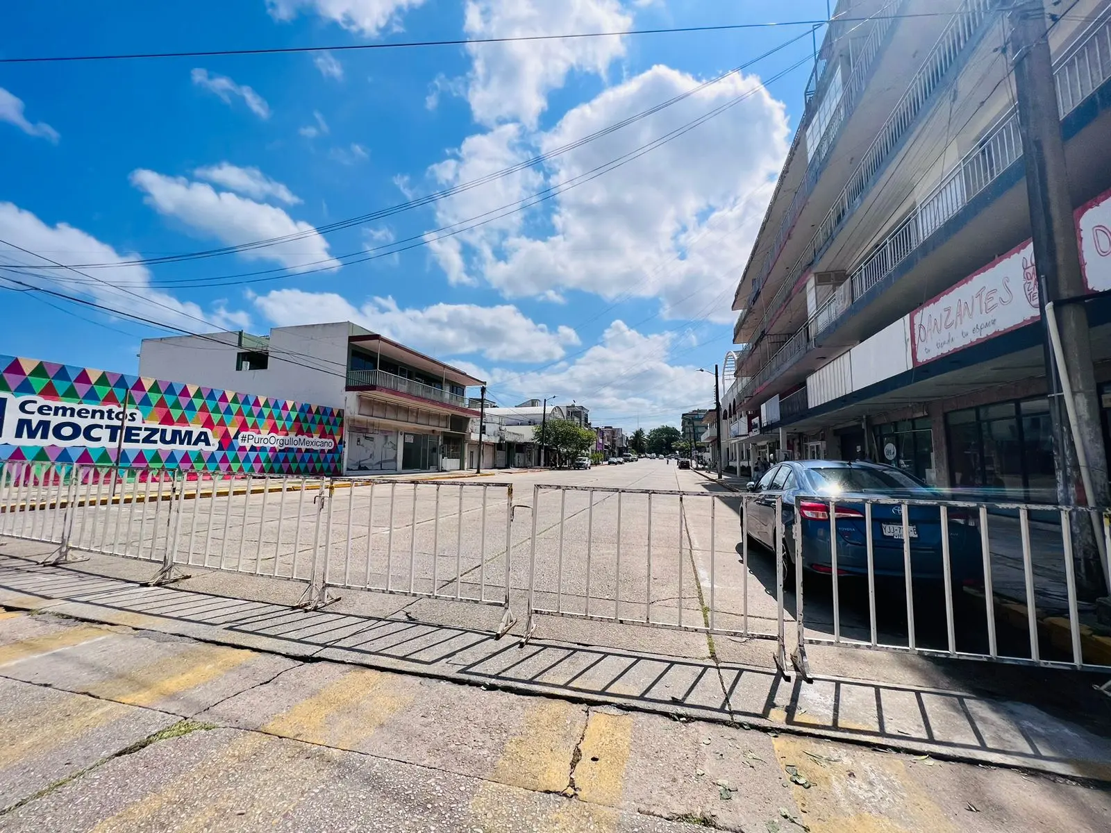 A dos días de visita de Claudia Sheinbaum, blindan el centro de Coatza