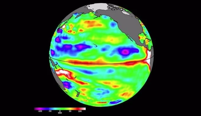 Señales tempranas de El Niño en el nivel del mar