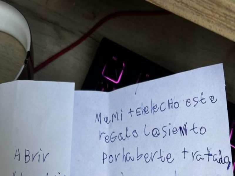 Carta de niño pidiendo perdón por sus travesuras se viraliza