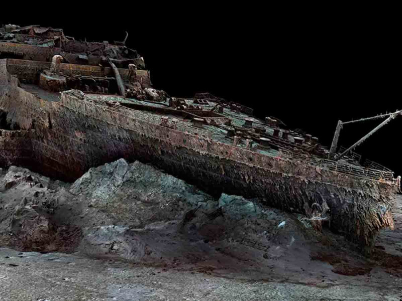 El Titanic visto como nunca; escaneo en 3D ofrece impresionantes imágenes del barco