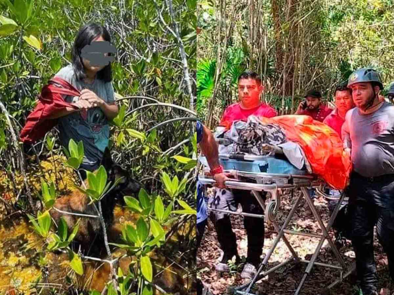 Rescatan a niña que sobrevivió perdida una semana en la selva de Q. Roo