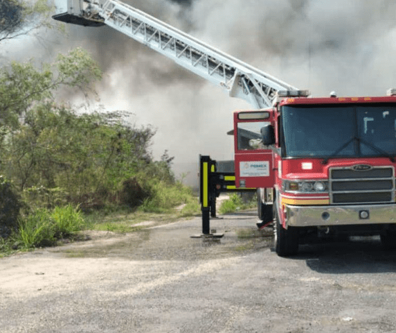 Se registra incendio de pastizal en cerca de Refinería de Minatitlán: SPC