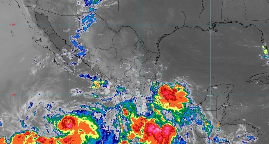 «Dos-E» se convertirá en ciclón; habrá lluvias torrenciales en Chiapas, Guerrero y Oaxaca