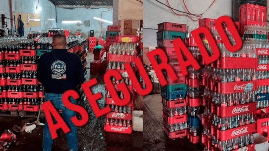 Coca-Cola ‘pirata’: detienen a 15 personas y aseguran miles de envases en Edomex