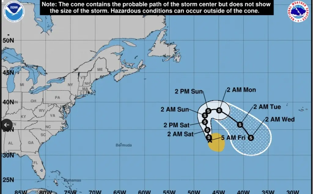 Disturbio 94L se convierte en Tormenta Subtropical “Don” en el Atlántico