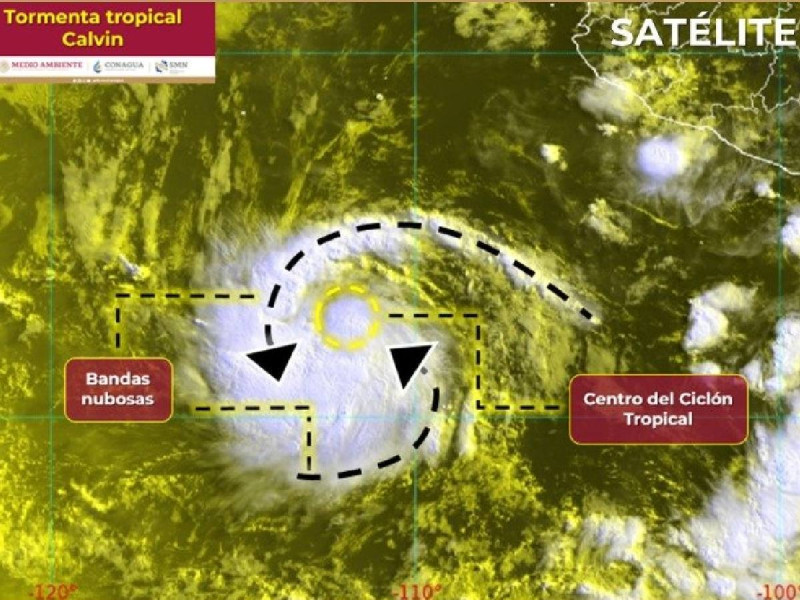 Se forma la tormenta ‘Calvin’ en el Pacífico