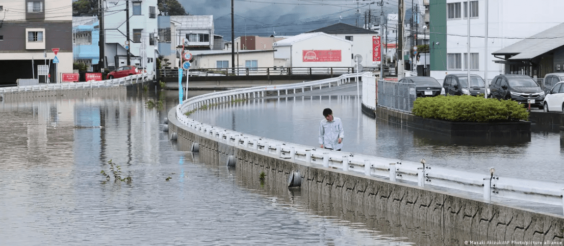 Alertas de evacuación por lluvias torrenciales en Japón