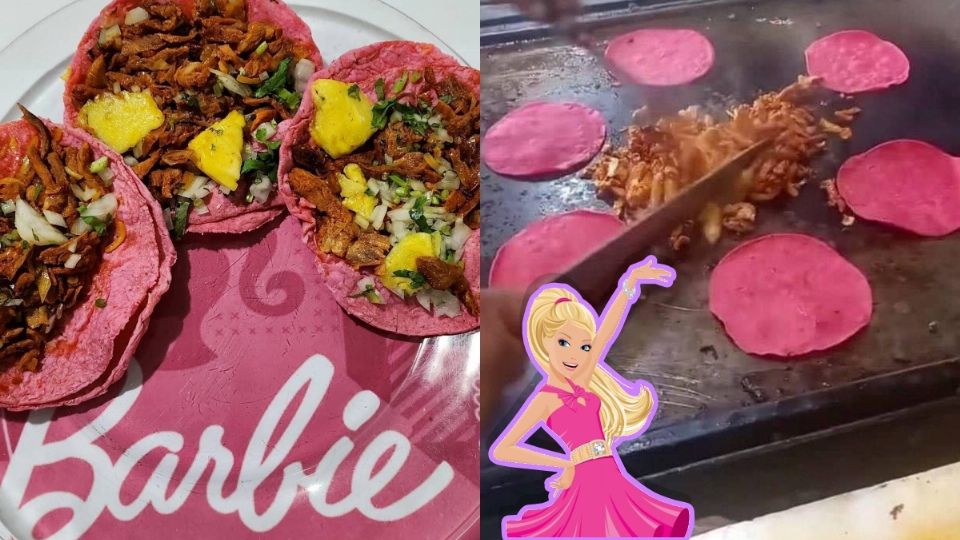 ¿Cuántos güera? Venden tacos de pastor con temática de Barbie