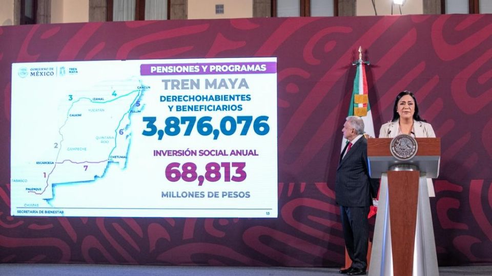 Pensiones y Programas para el Bienestar en la ruta del Tren Maya benefician a 3.9 millones