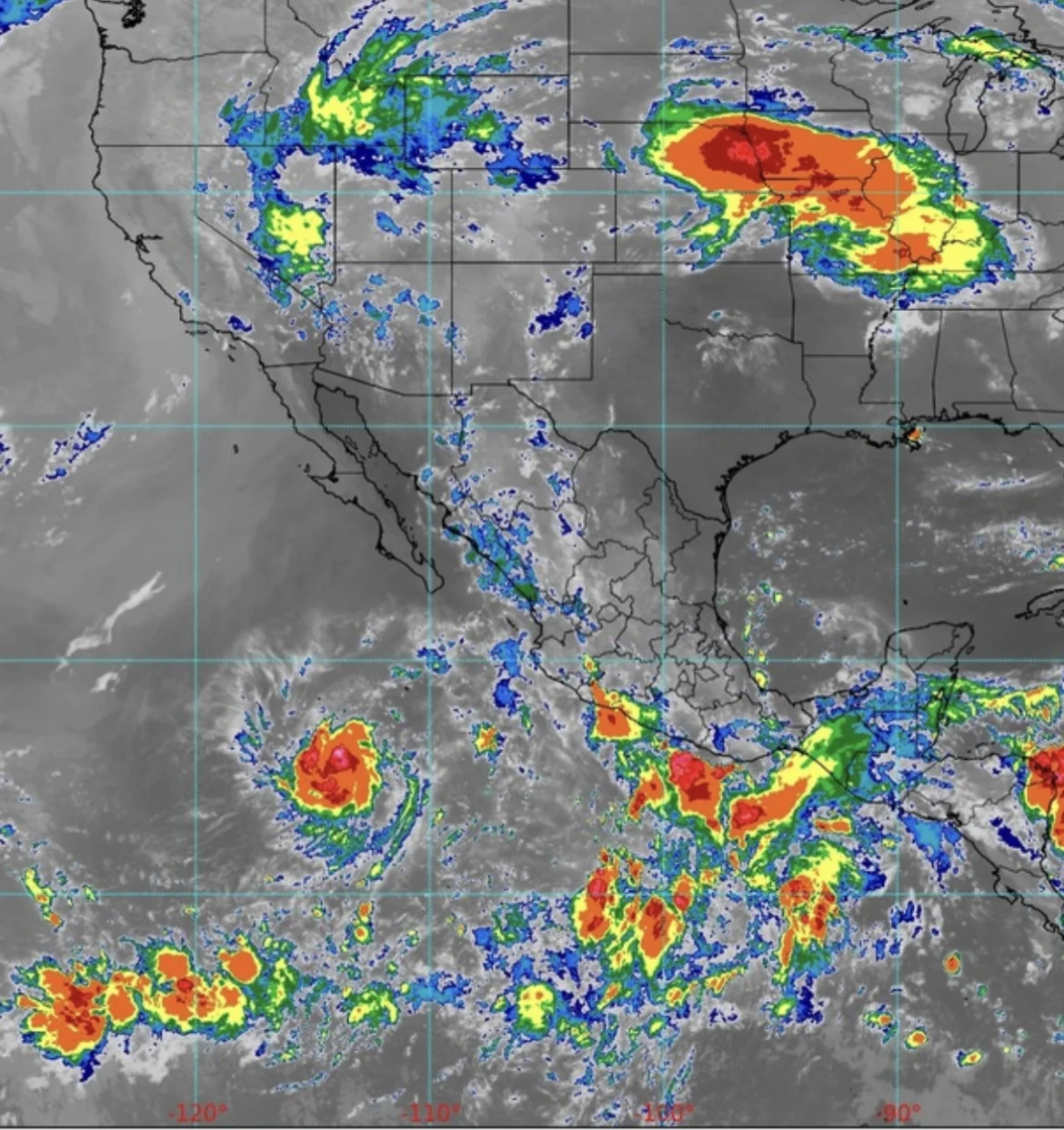 Chiapas, Guerrero, Oaxaca y Veracruz tendrán lluvias intensas este martes