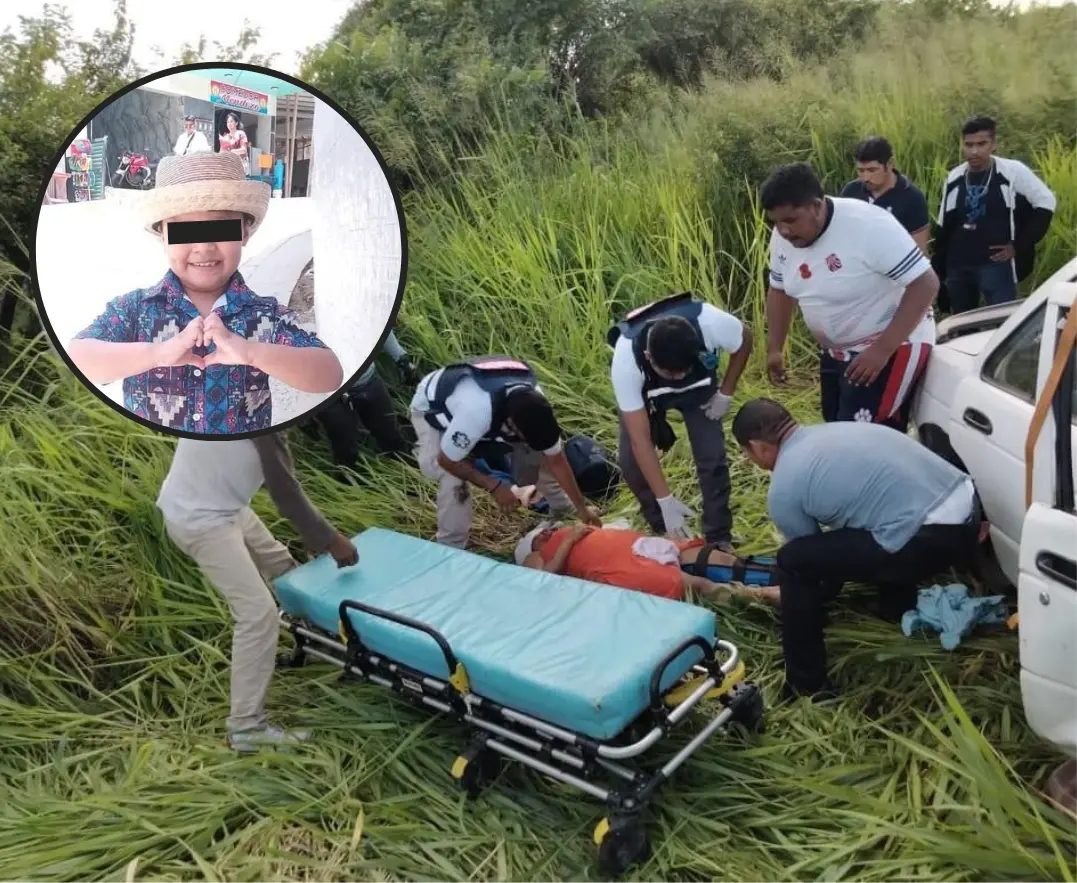 Muer3 menor tras accidente en carretera de Acayucan; ya son 5 víctimas