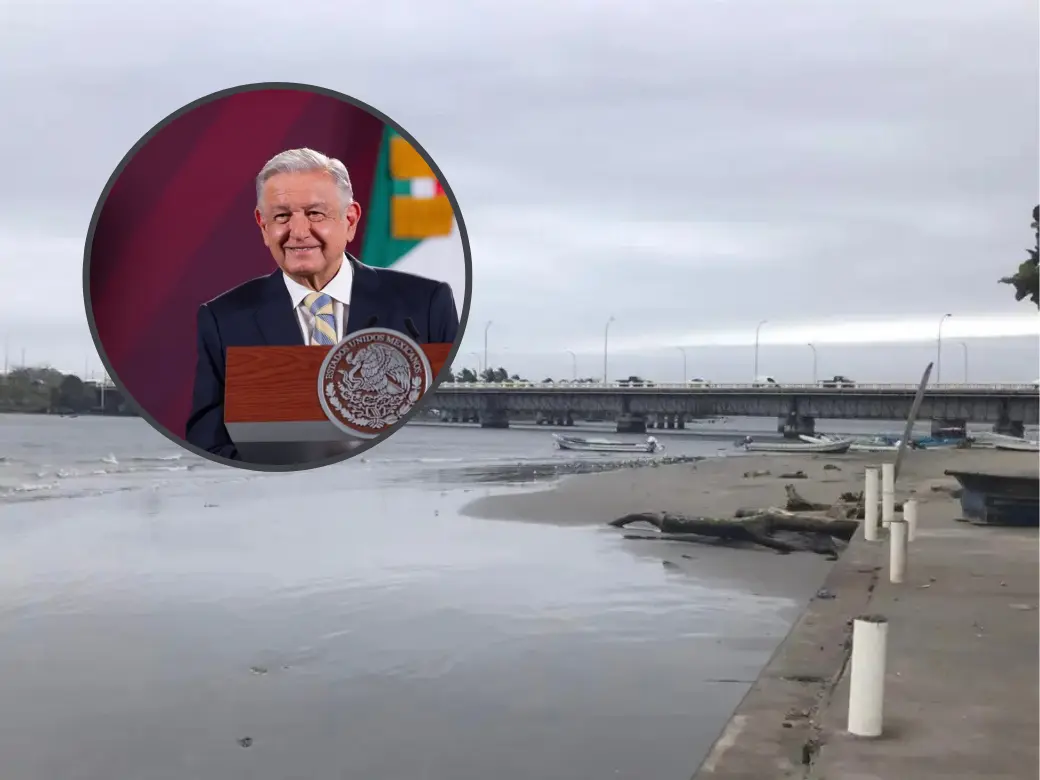 Esto dijo AMLO sobre proyecto de puente vehicular Boca del Río-Alvarado