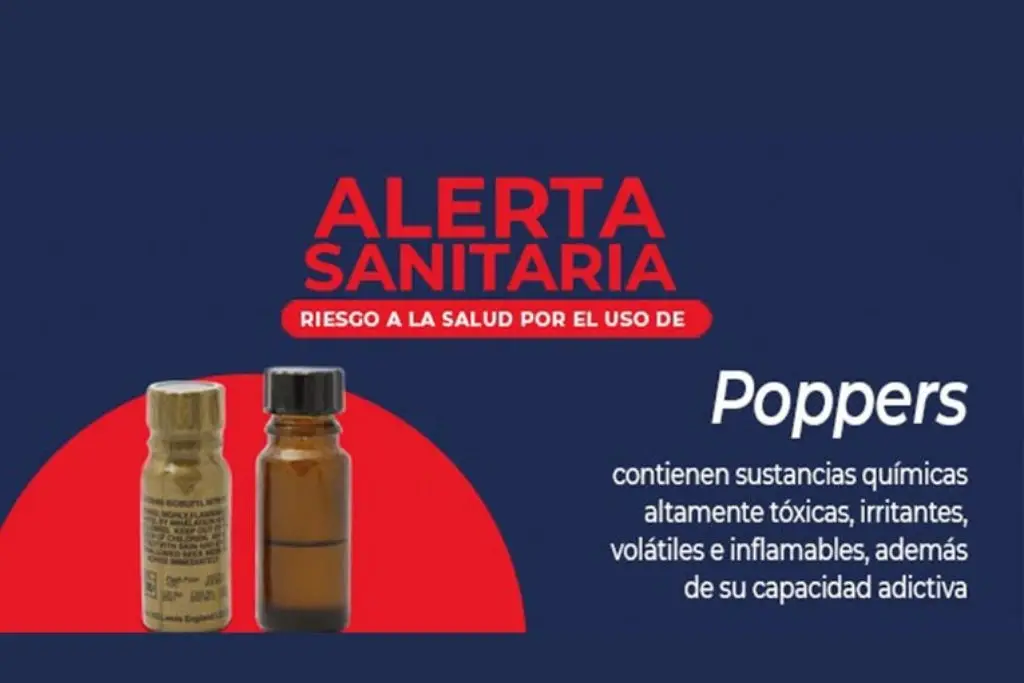 Cofepris alerta sobre riesgos a la salud por el uso de ‘poppers’