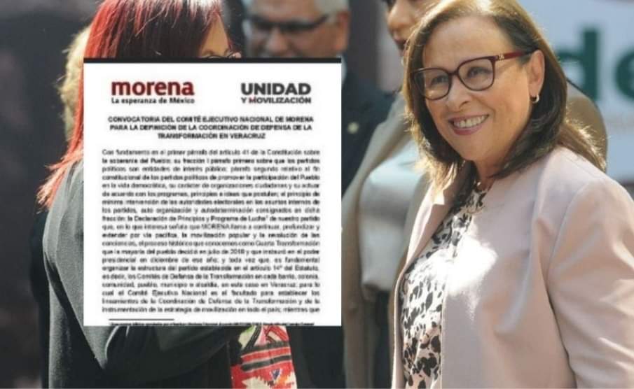 Avala Rocío Nahle convocatoria de Morena y metodo de elección; renunciará a la Secretaría de Energía en diciembre.