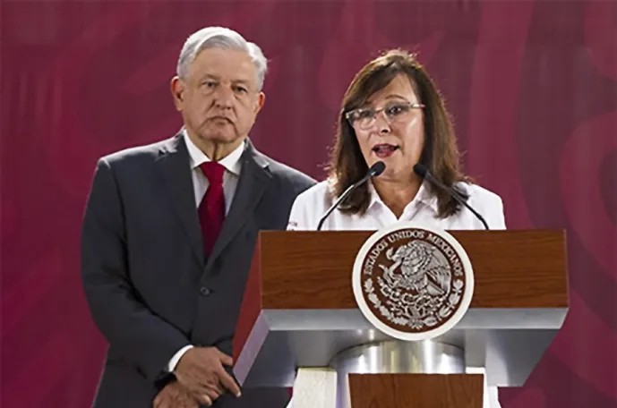 ¡Éxito Rocío Nahle!, le deseó el presidente López Obrador