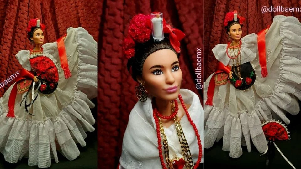 En Minatitlán, Magdalena creó la «Barbie Jarocha» y se hizo viral