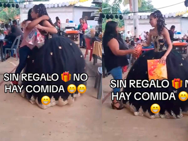 Quinceañera condiciona a sus invitados: “Sin regalo no hay comida”