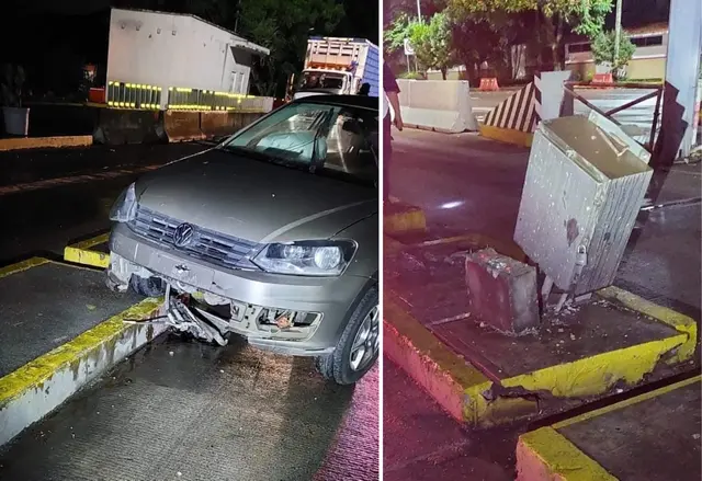 Auto choca contra caseta de Fortín; es el tercero en dos semanas